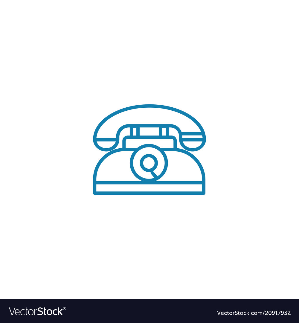 Retro devices linear icon concept vector image Retro devices linear icon concept