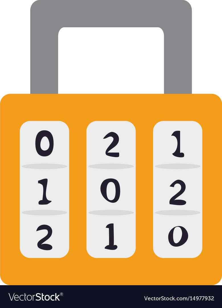 Safety lock with number password icon image