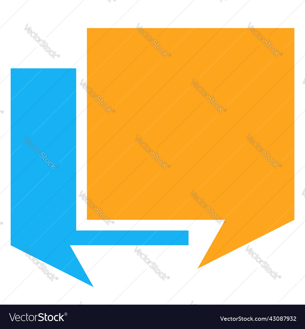 Speech talk bubble suitable for communication vector image Speech talk bubble suitable for communication