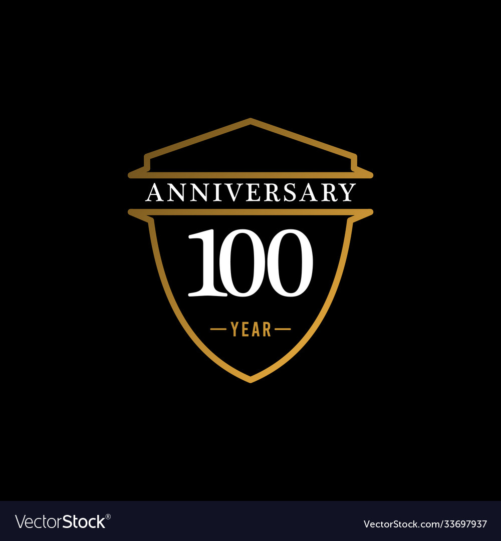 100 years anniversary celebration number text