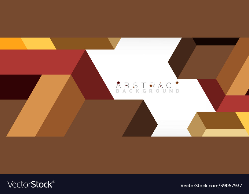Abstract background 3d cubes cubic elements vector image Abstract background 3d cubes cubic elements