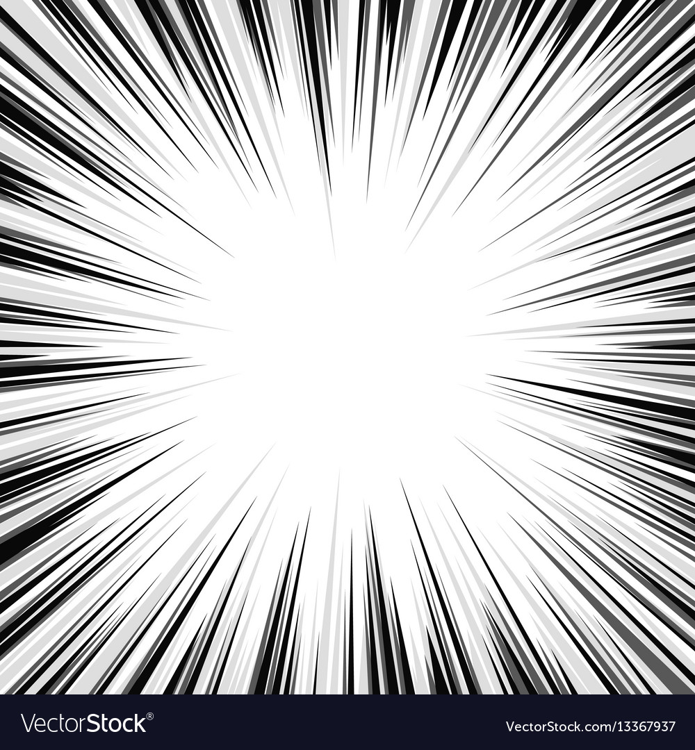 Comic book radial lines Royalty Free Vector Image