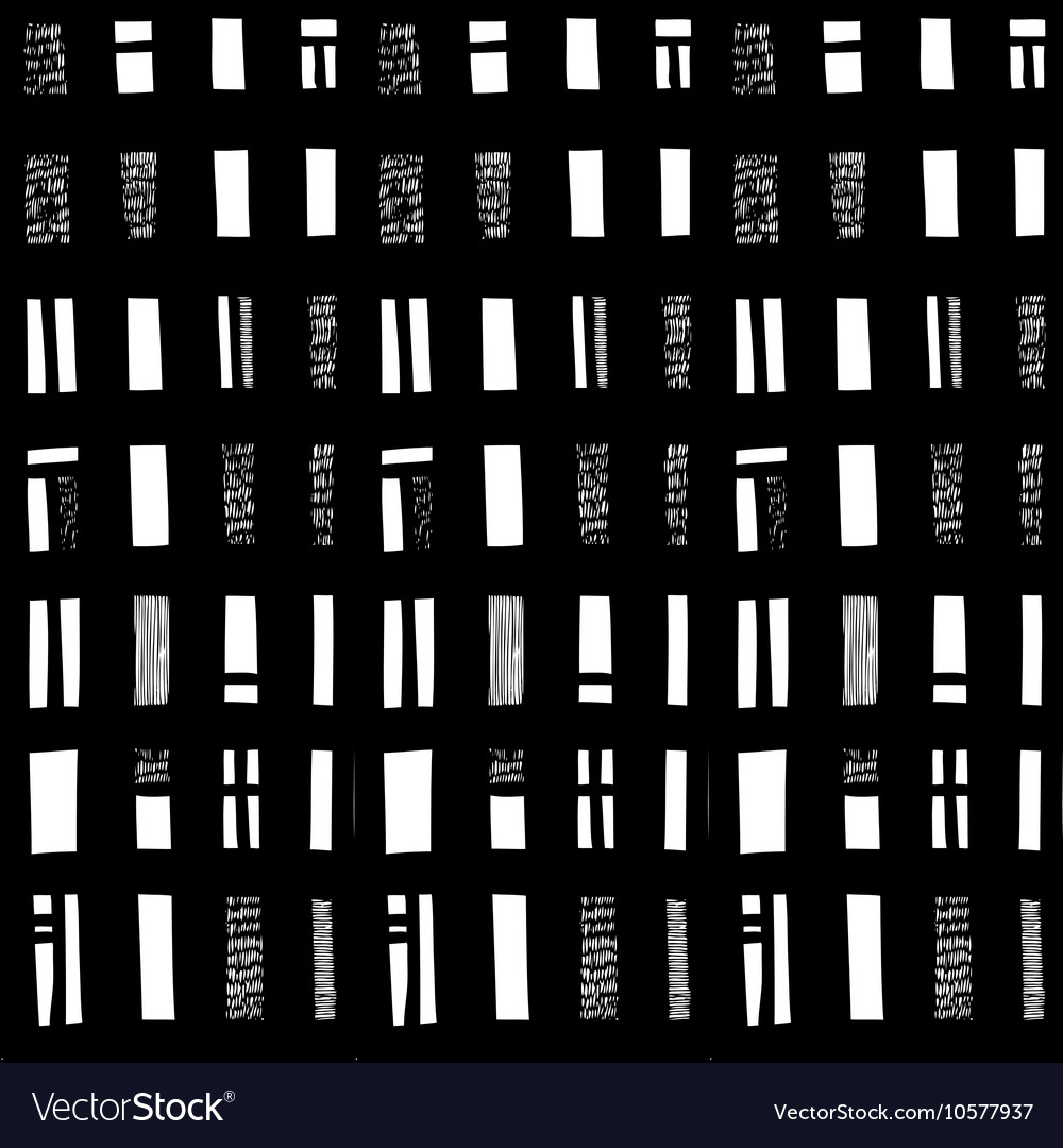 Hand-drawn seamless pattern with abstract