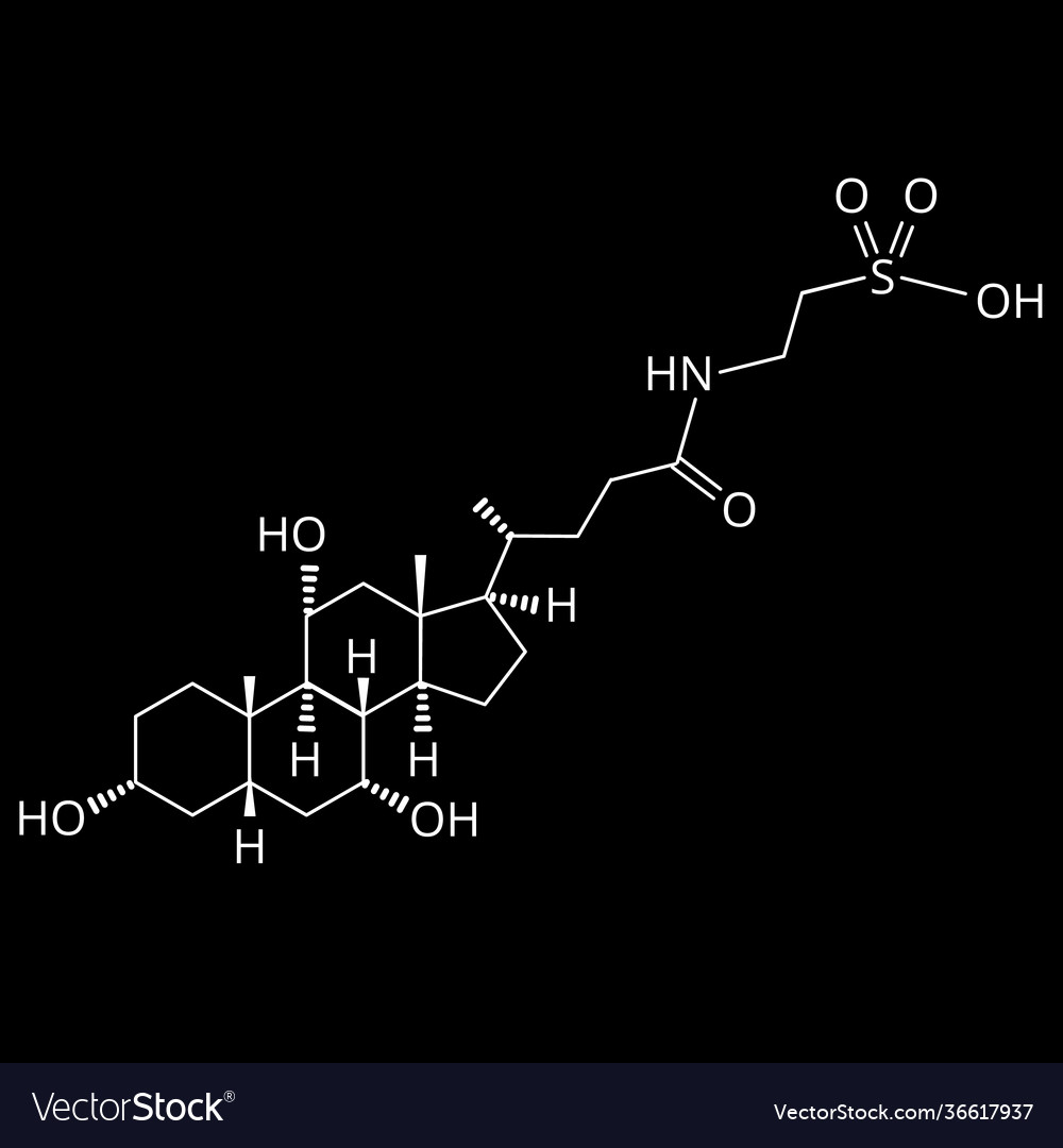 Taurocholic acid bile chemical molecular