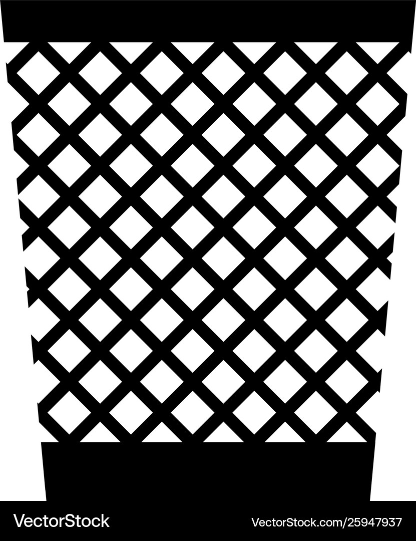 Trash bin simple icon Royalty Free Vector Image