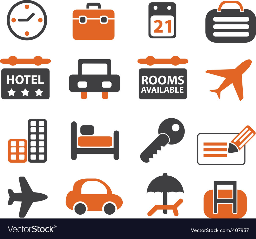 Travel Signs Set Royalty Free Vector Image Vectorstock