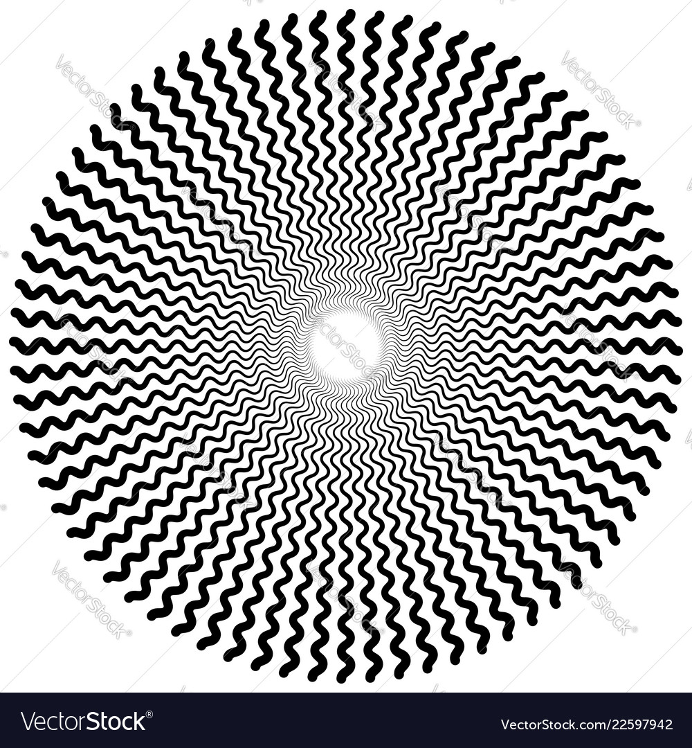 Abstract radiating lines element vector image Abstract radiating lines element