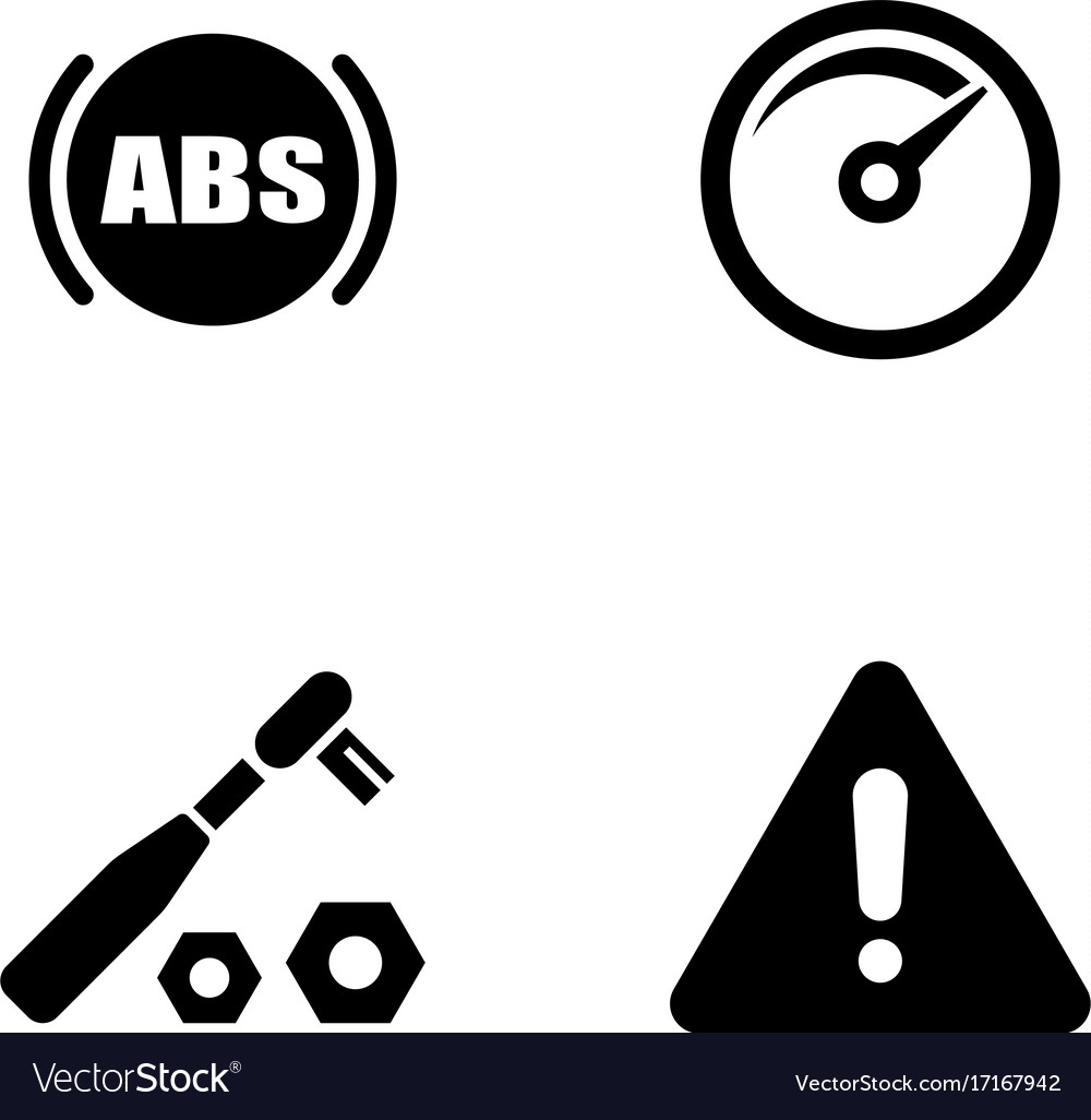 Auto service simple related icons