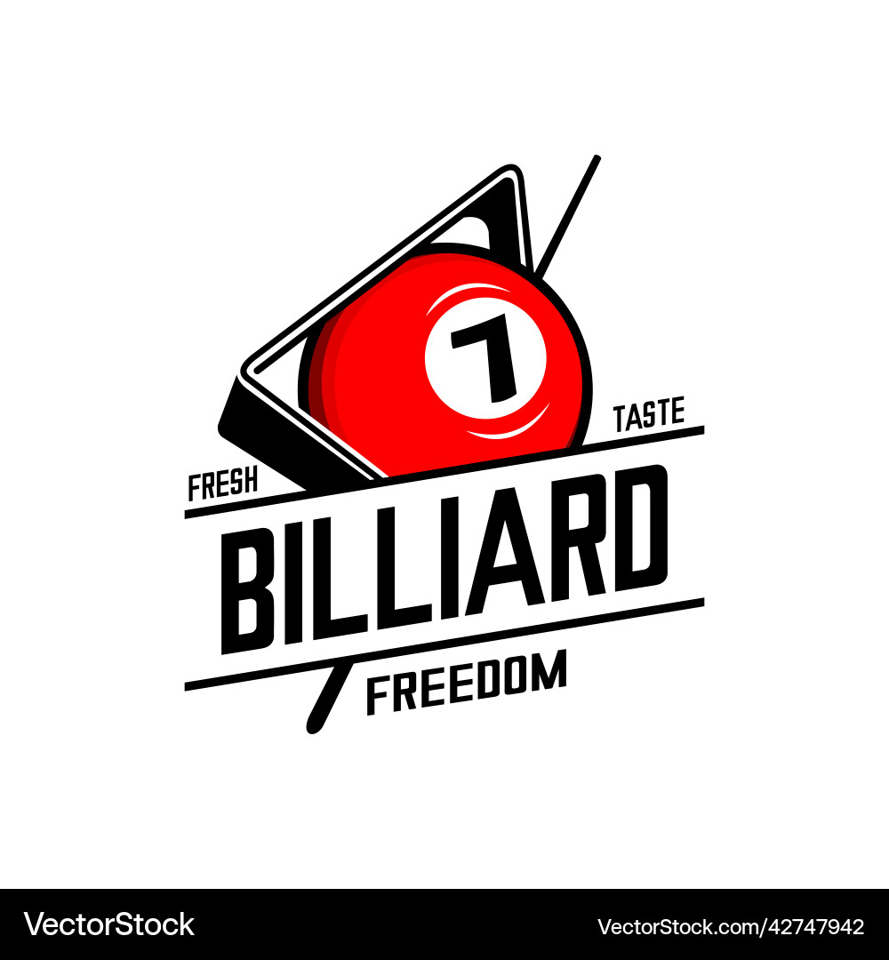 Billiards Royalty Free Vector Image - VectorStock