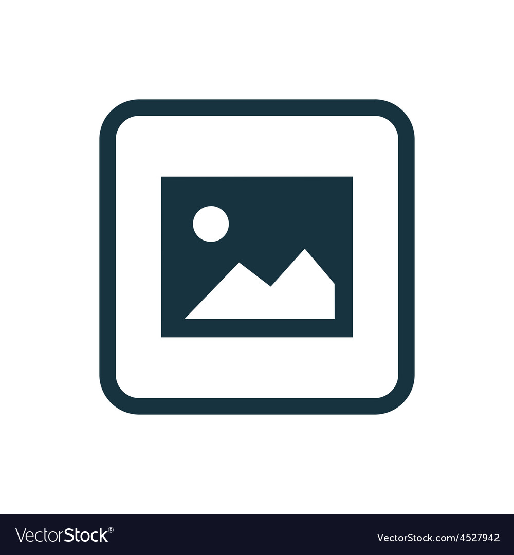 Blank photo icon rounded squares button