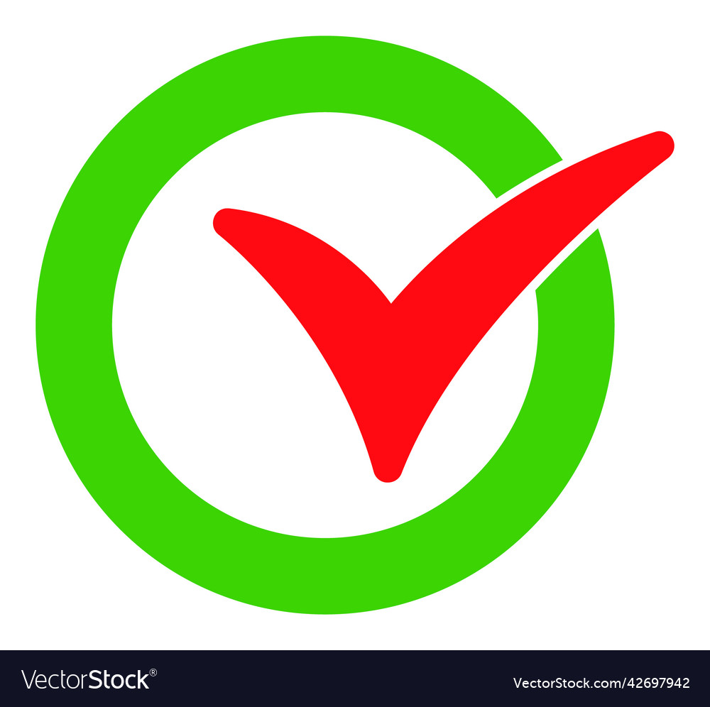 Confirm - icon Royalty Free Vector Image - VectorStock