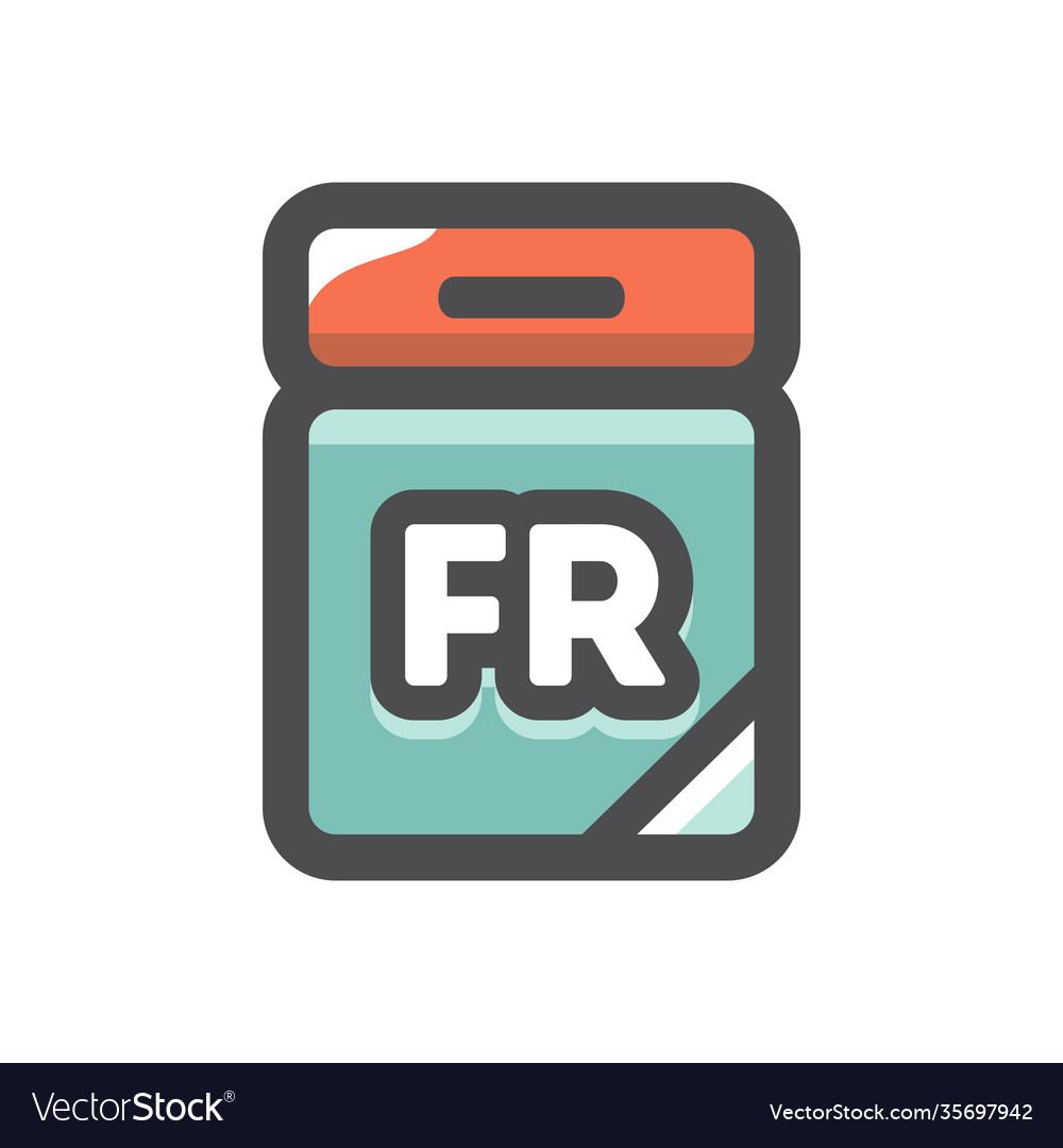 Friday calendar date icon cartoon Royalty Free Vector Image