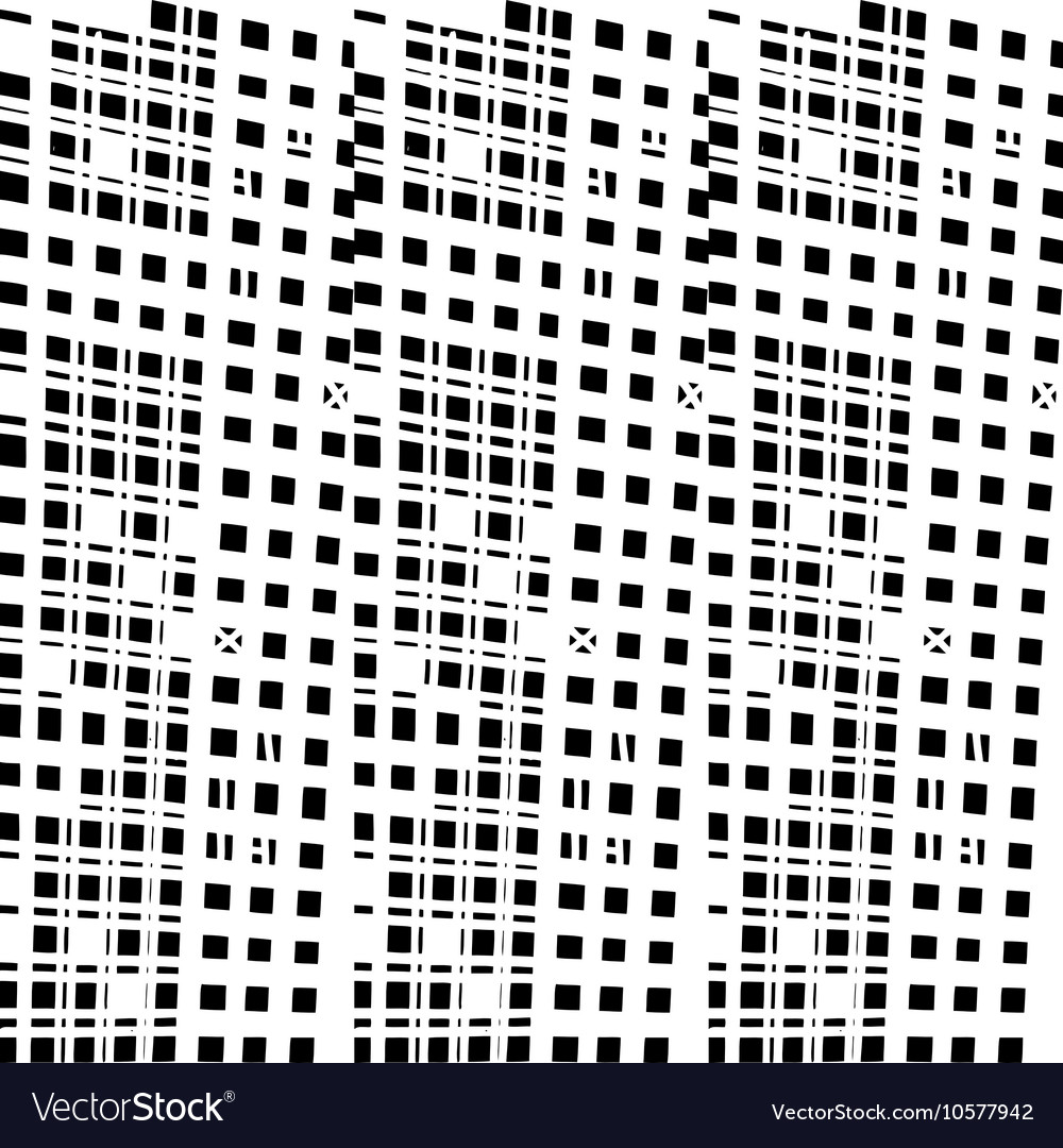 Hand-drawn seamless pattern with abstract