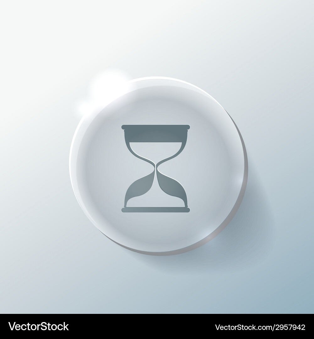 Hourglass waiting Royalty Free Vector Image - VectorStock
