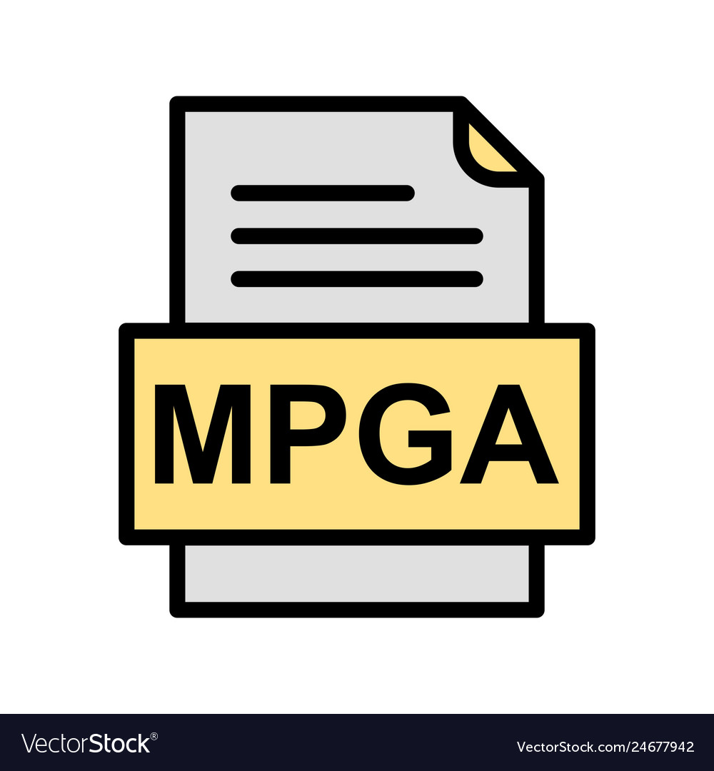 Mpga file document icon
