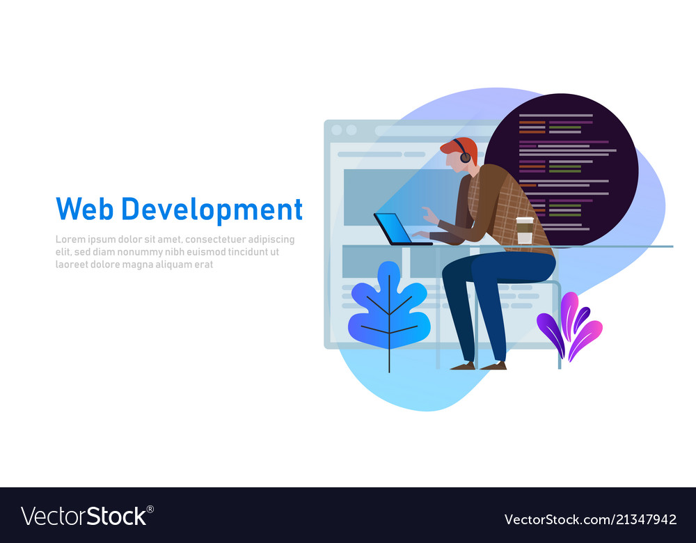 Software Developer Working on Laptop