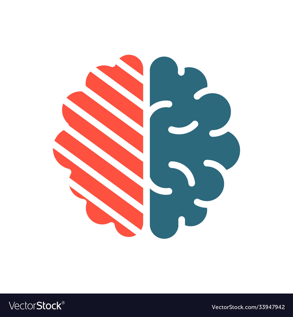 Sore Human Brain Colored Icon Cerebral Edema Vector Image 5818