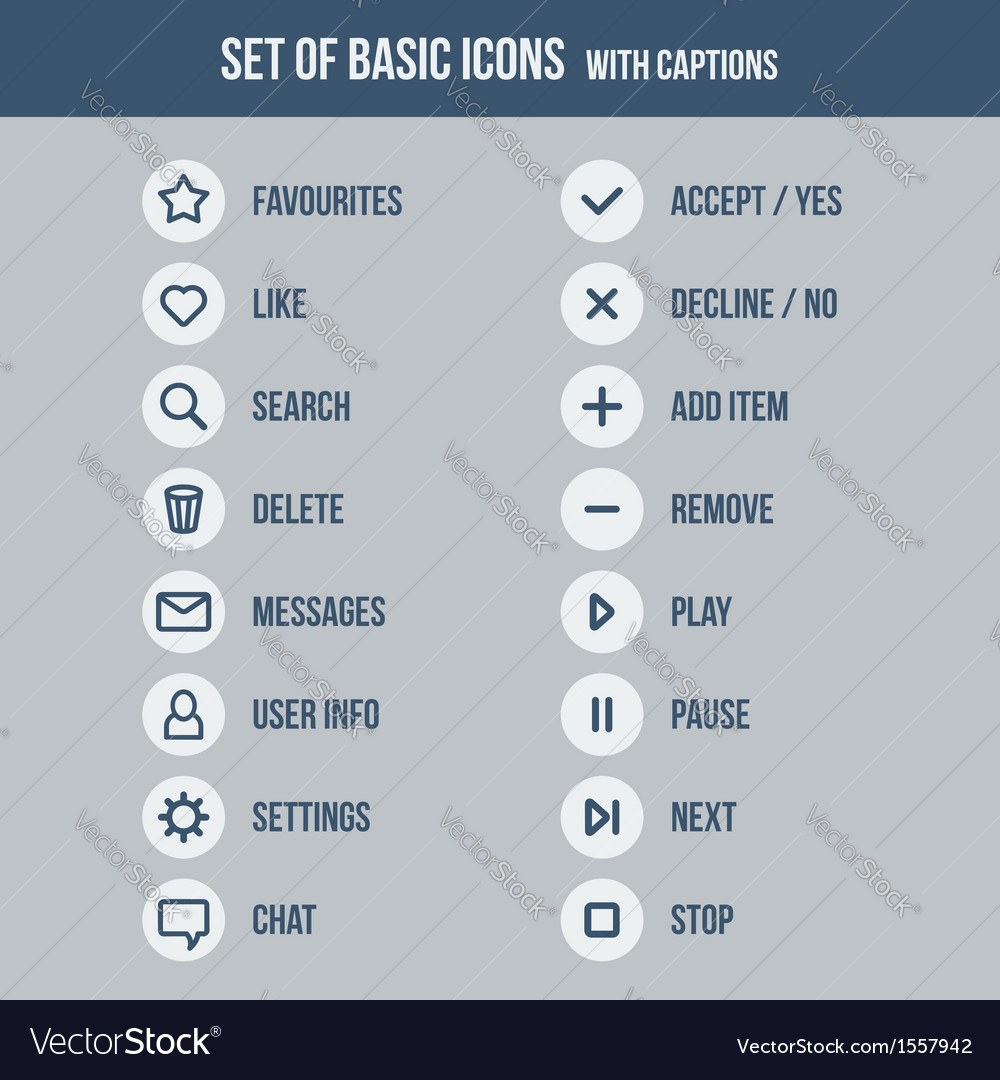 Web Icons - Basic UI Elements