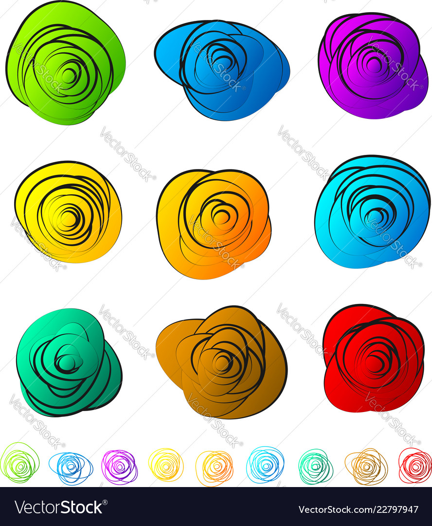 Abstract Circular Forms - Vibrant Shapes