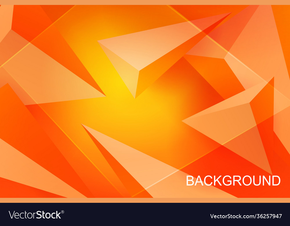Abstract design with triangles gradient yellow