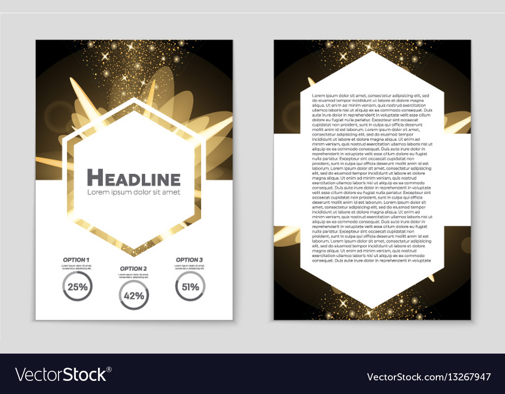 Abstract layout background set for art