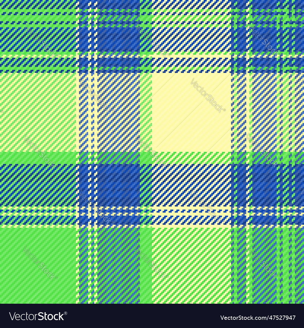 Check fabric texture of plaid pattern textile Vector Image