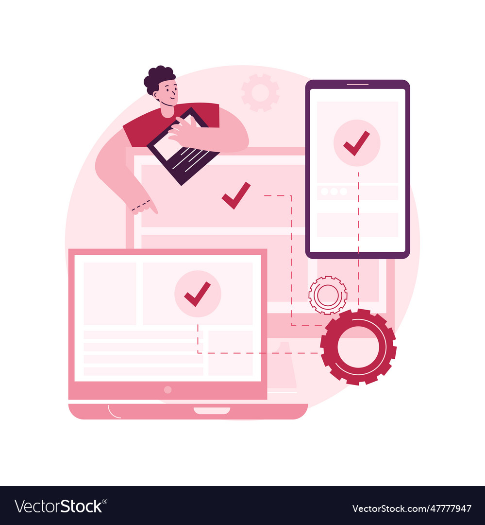Cross-platform development abstract concept