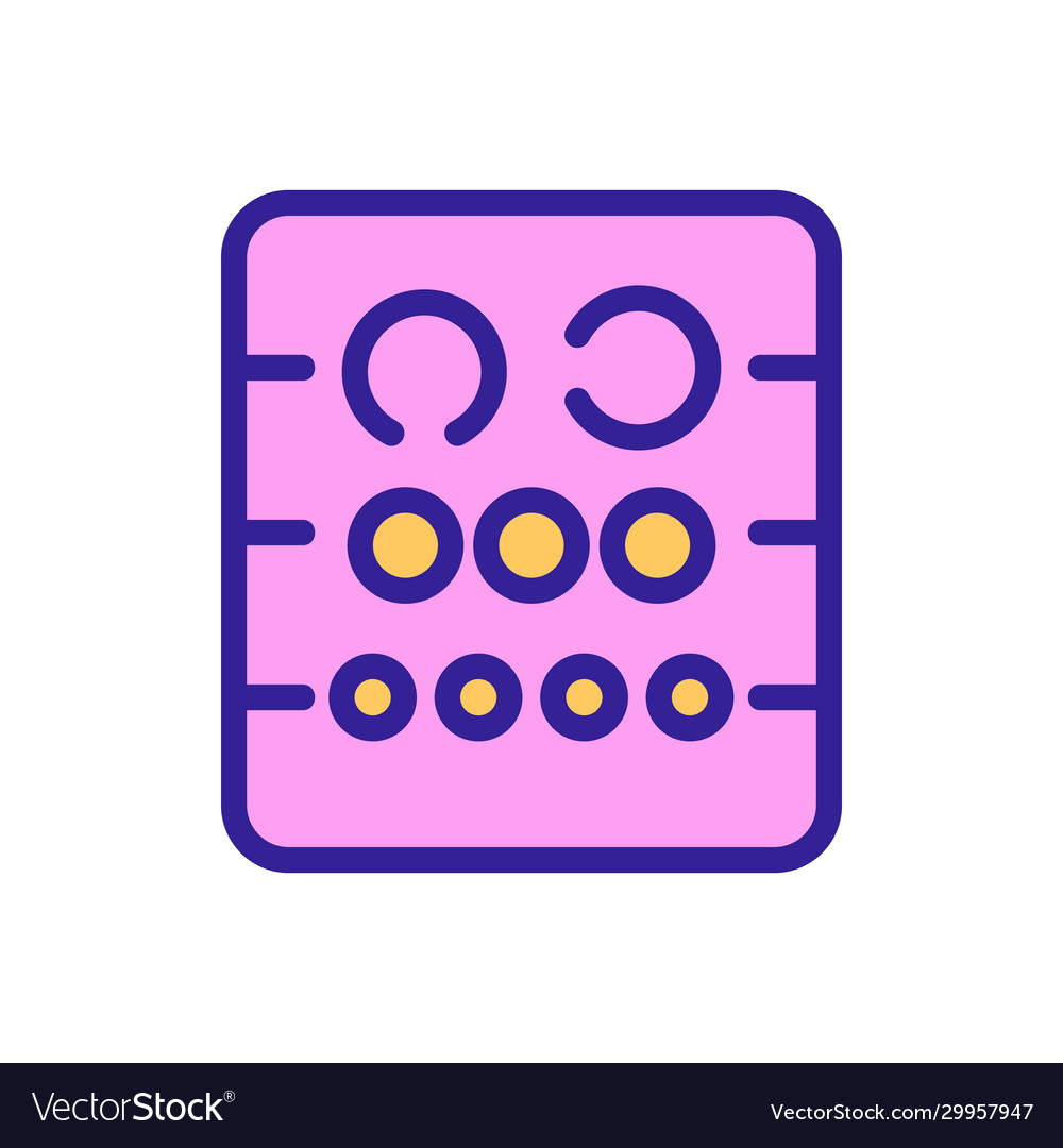 Table check view icon isolated contour Vector Image Table check view icon isolated contour