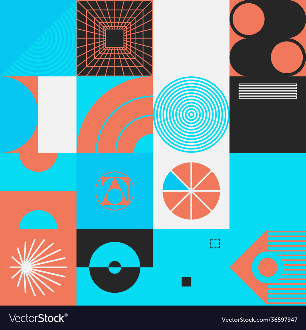 Techno abstract pattern design