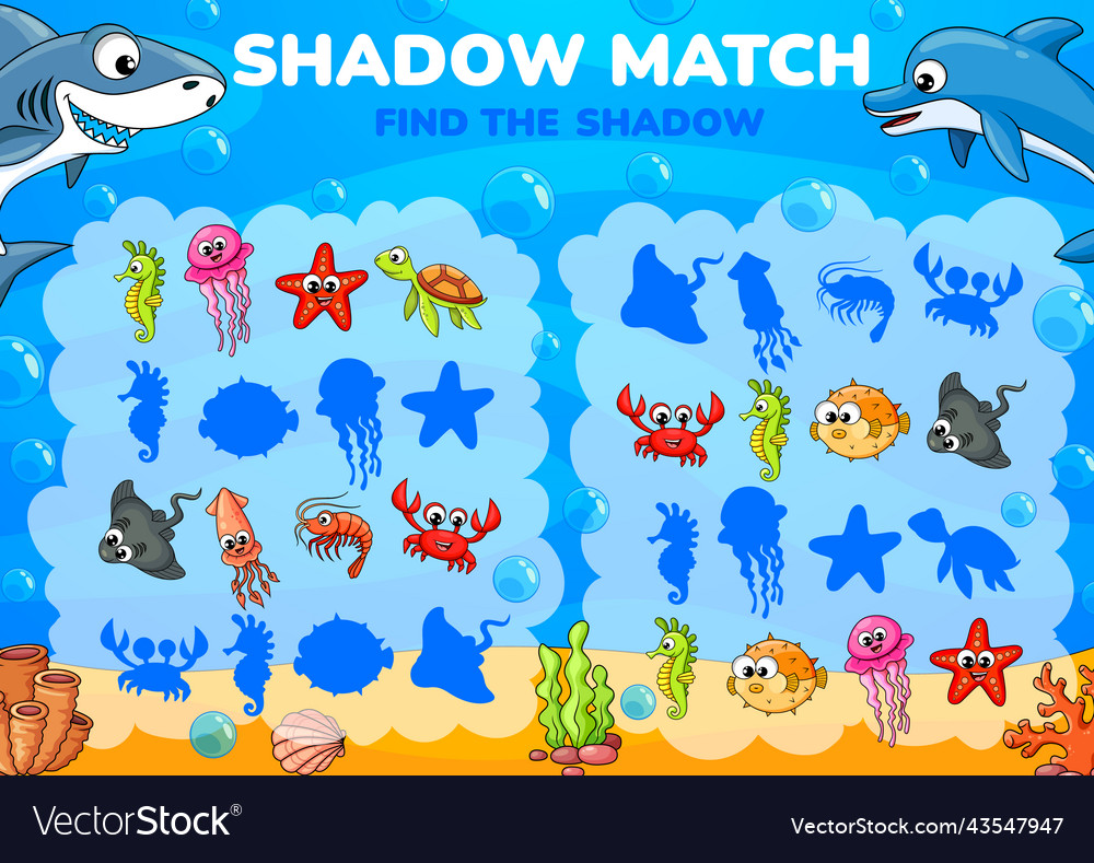 Underwater Shadow Matching Game