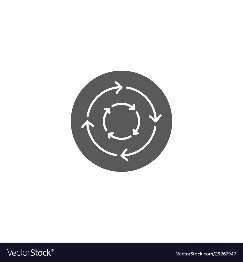 Update icon symbol isolated on white background Vector Image