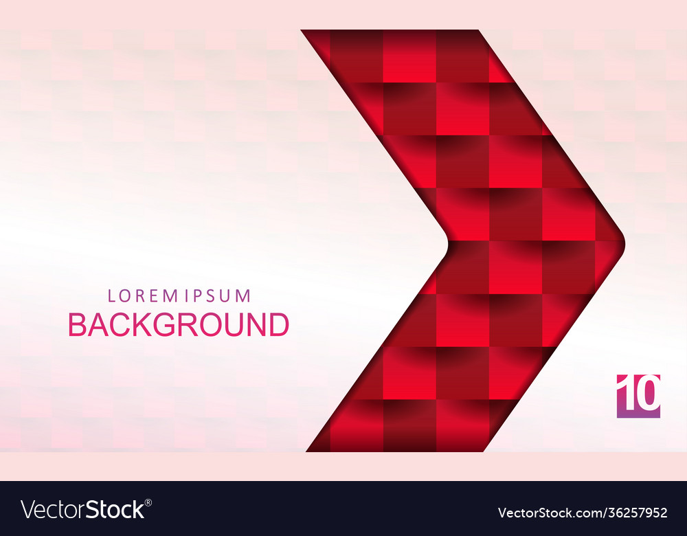 Abstract design with a gradient red arrow