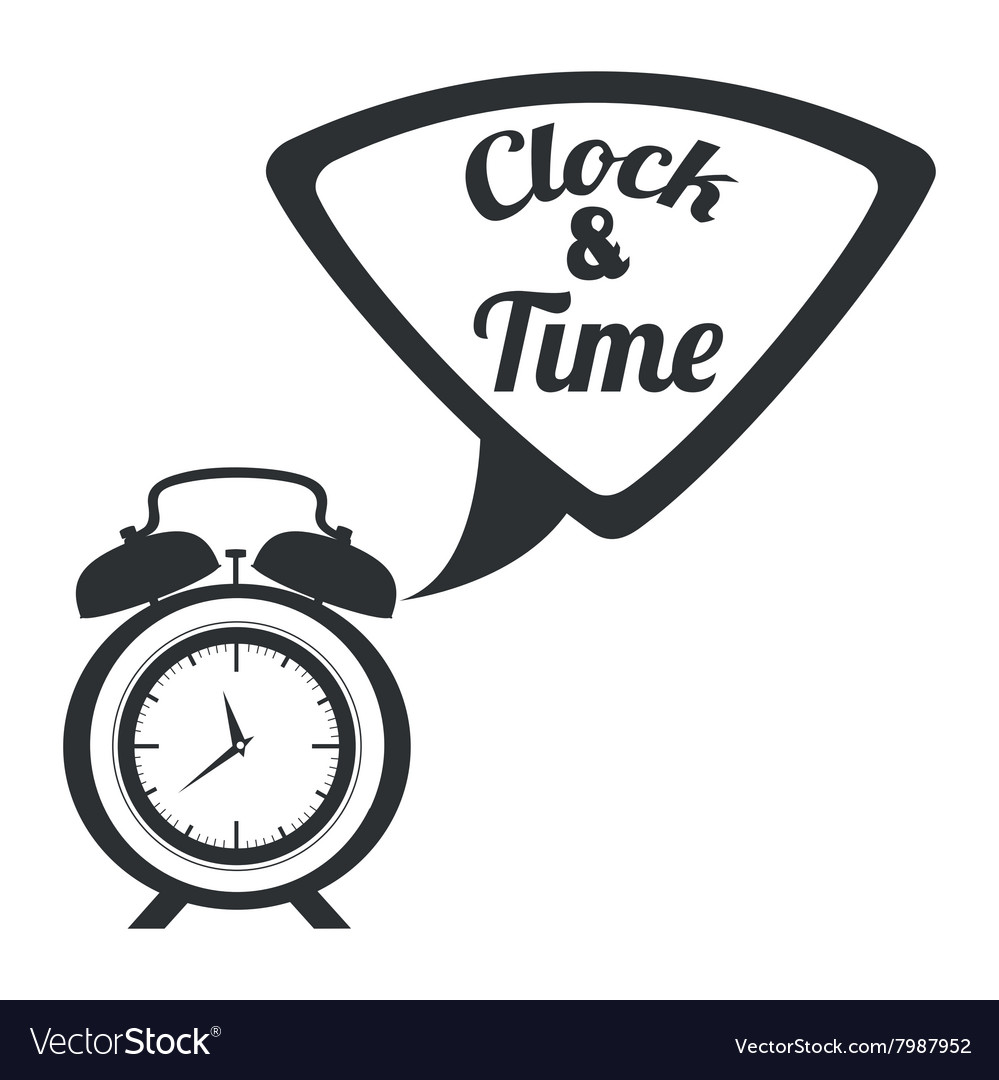 Clock and time design Royalty Free Vector Image