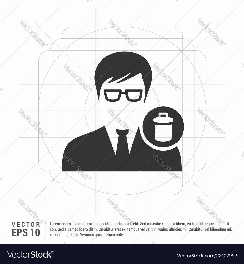 Delete user icon Vector Image Delete user icon