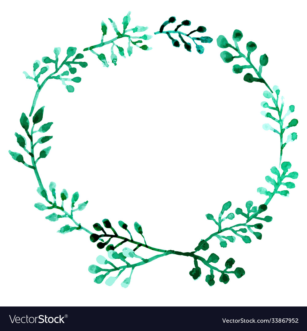 Floral leaves frame rustic herbs border