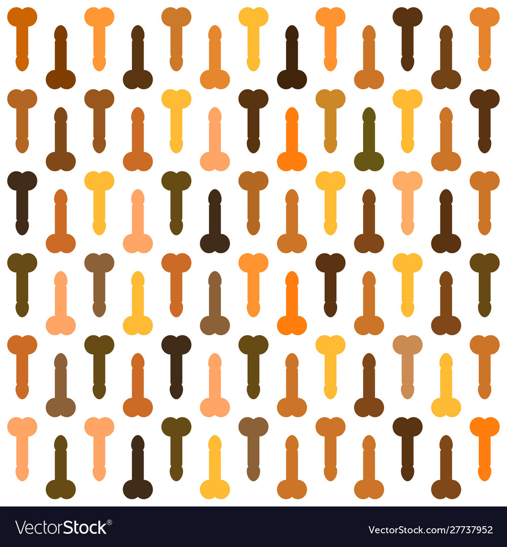 Penis seamless pattern color body part texture