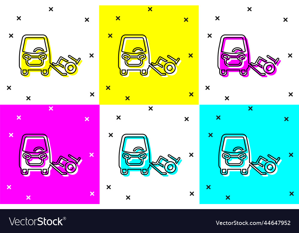 Set Disabled Car Icon Isolated On Color Background set-disabled-car-icon-isolated-on-color-background