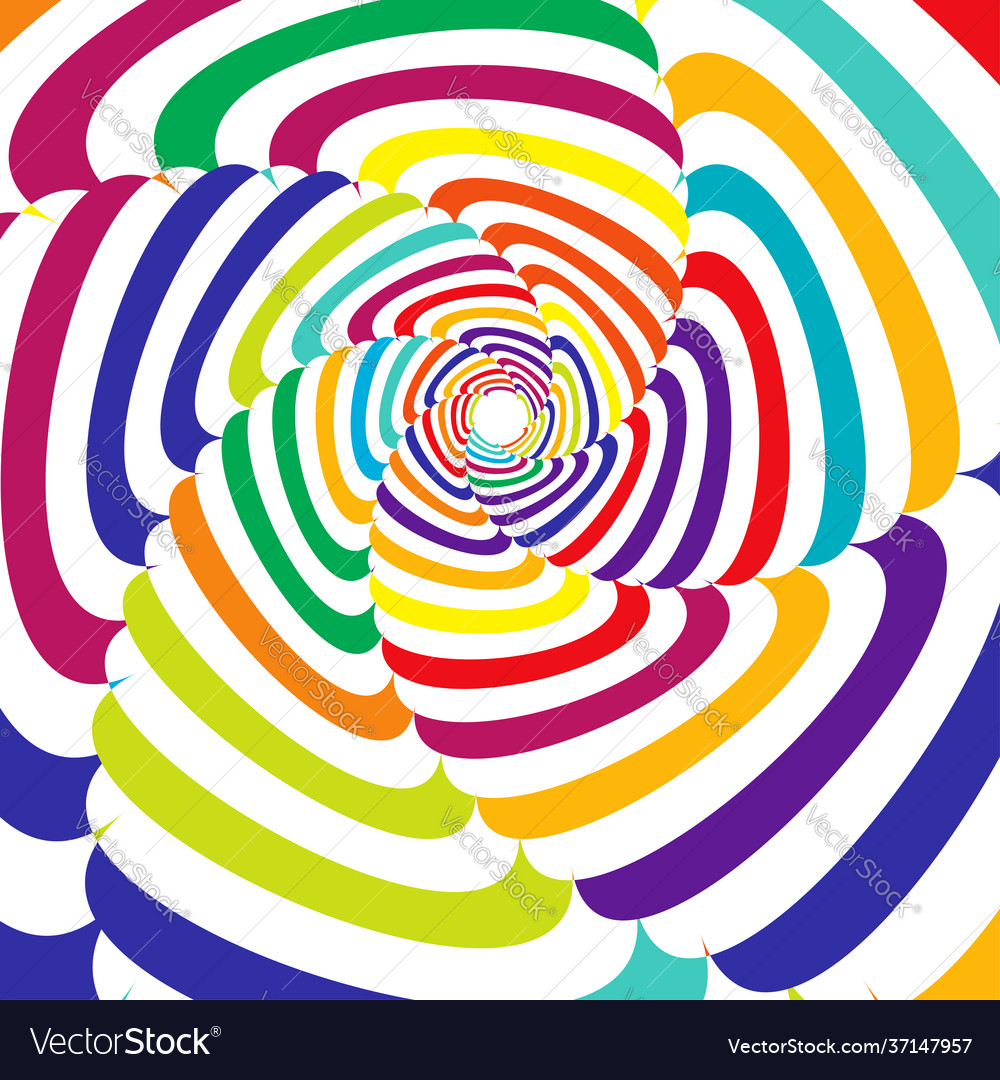 Abstract shape design element with rotation swirl vector image Abstract shape design element with rotation swirl