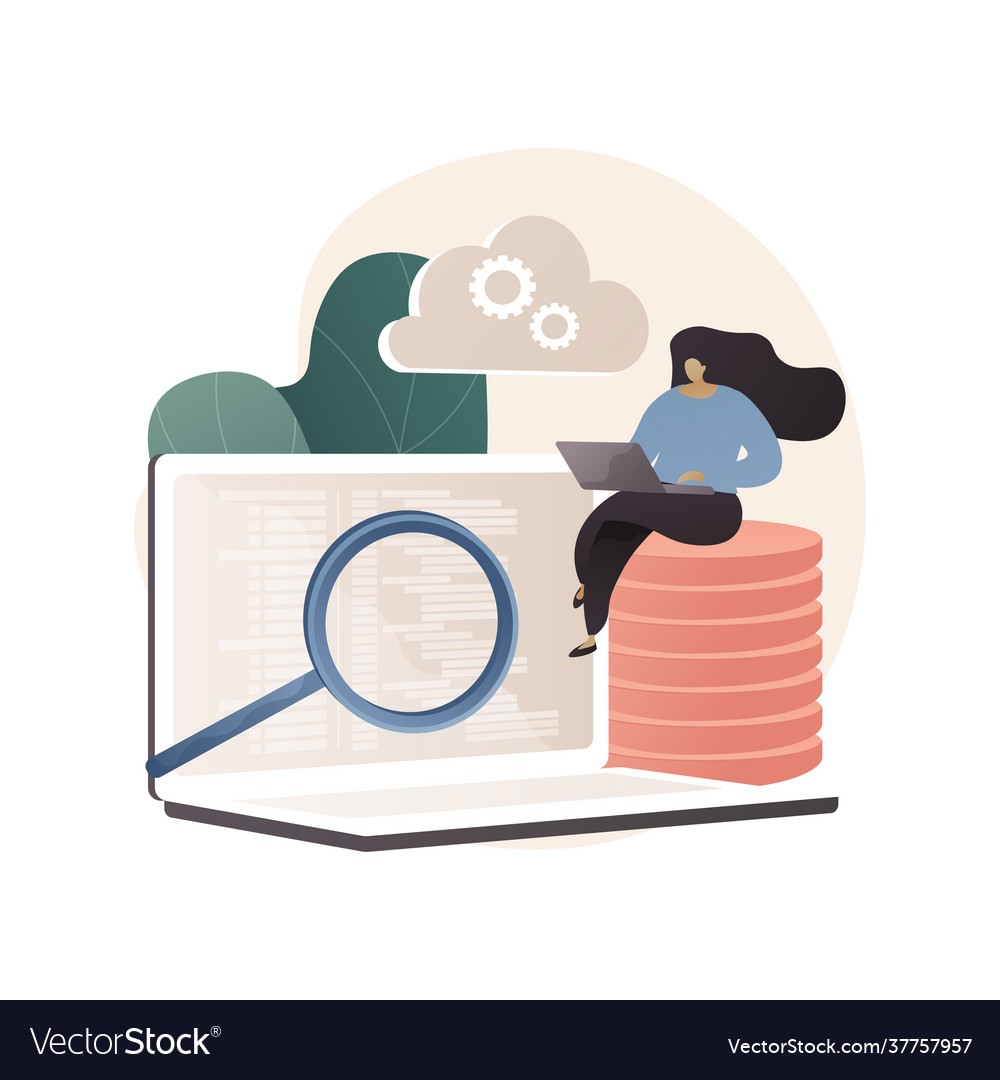 Big data programming abstract concept