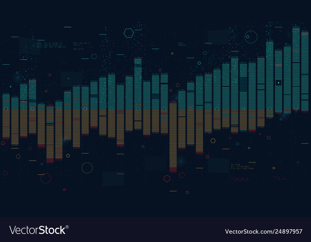 Business data columns bar chart slide analysis