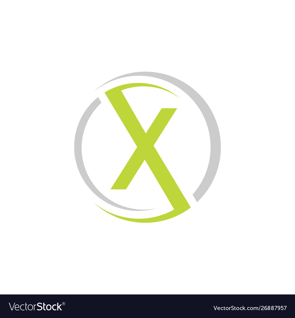 Creative x letter logo design concept