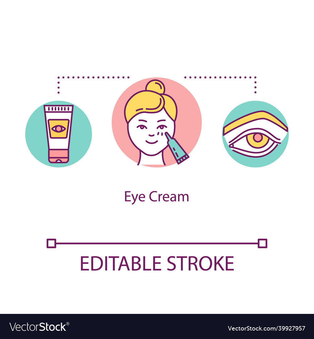 Eye cream concept icon cosmetic product Royalty Free Vector