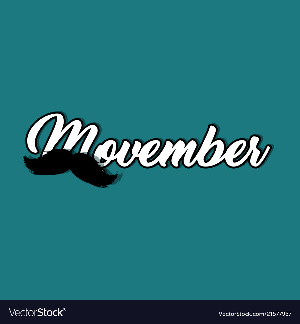 Moustaches movember blog post template Royalty Free Vector