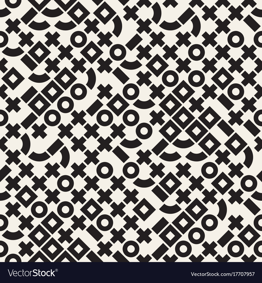 Random shapes seamless pattern modern
