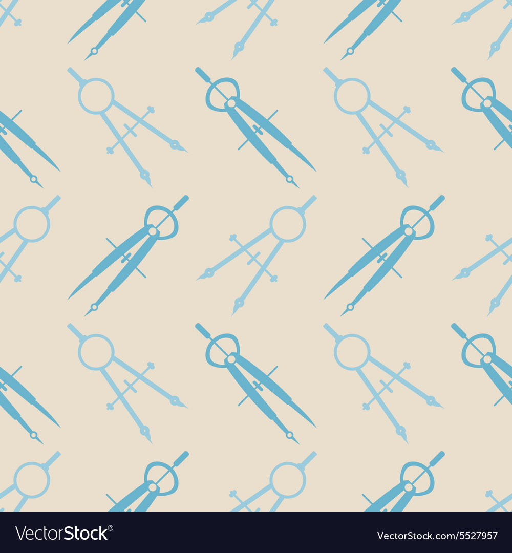 Seamless background with different compasses