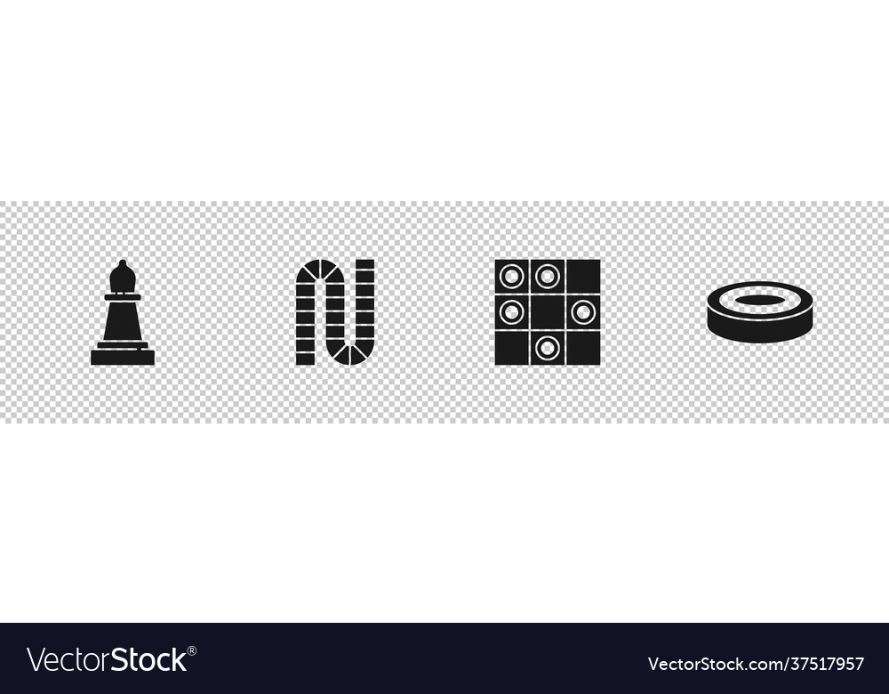 Set chess board game checkers and checker vector image Set chess board game checkers and checker