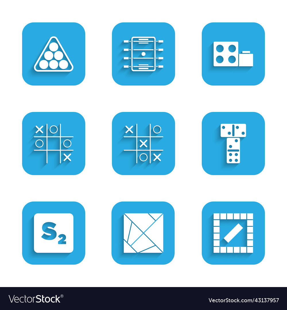 Set tic tac toe game rubik cube board domino Vector Image Set tic tac toe game rubik cube board domino