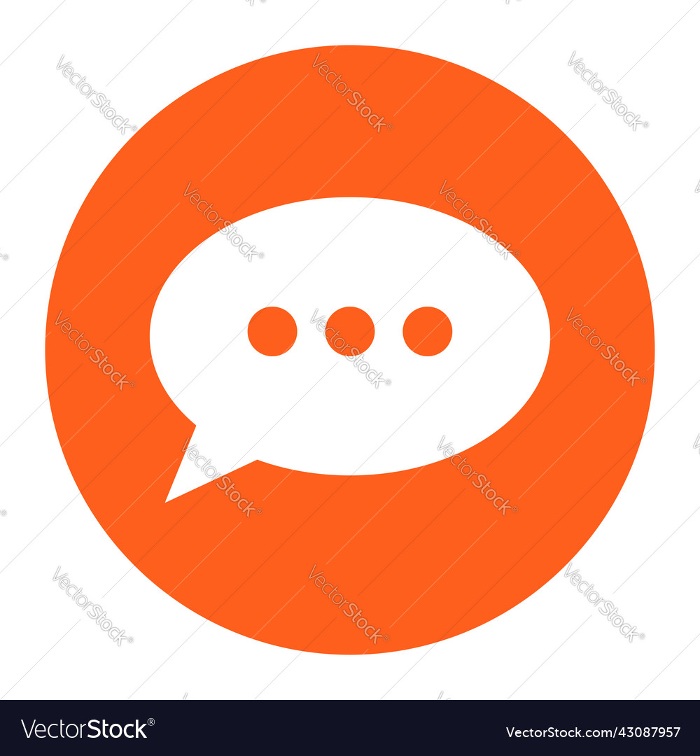 Speech talk bubble suitable for communication