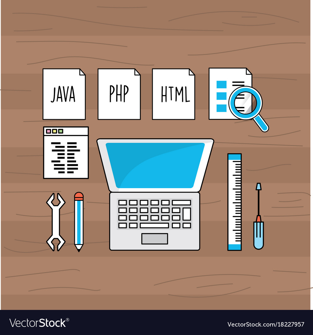 System-Programmiertechnik mit Website-Code