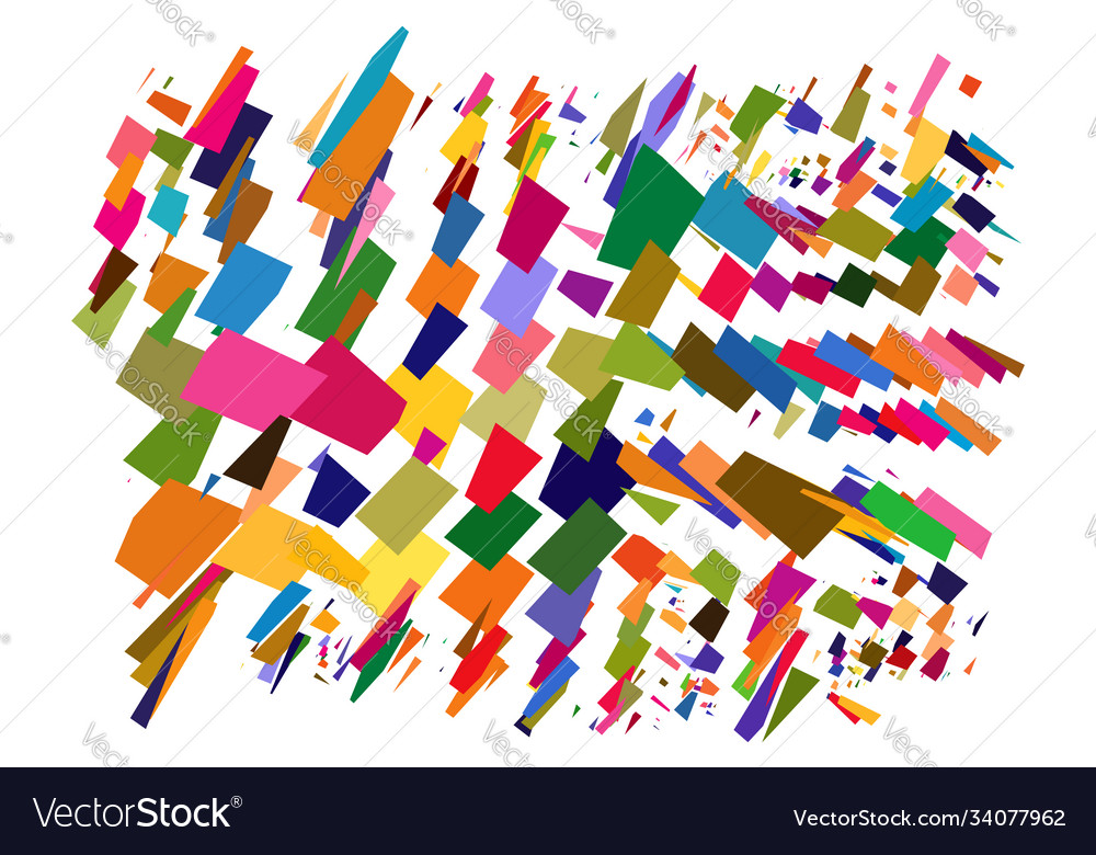 Abstract art - random geometry shapes generative vector image Abstract art - random geometry shapes generative